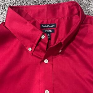 Croft & Barrow Red Big & Tall Men's Shirt